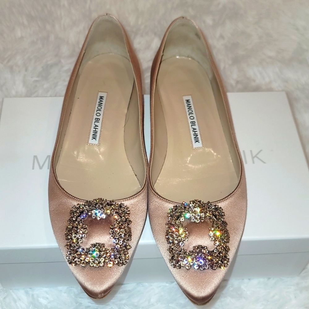 Manolo Blahnik Hangisi Flat size 37.5